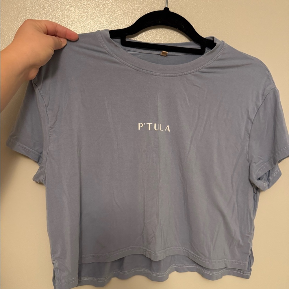 P'tula Women's Blue Crop Top